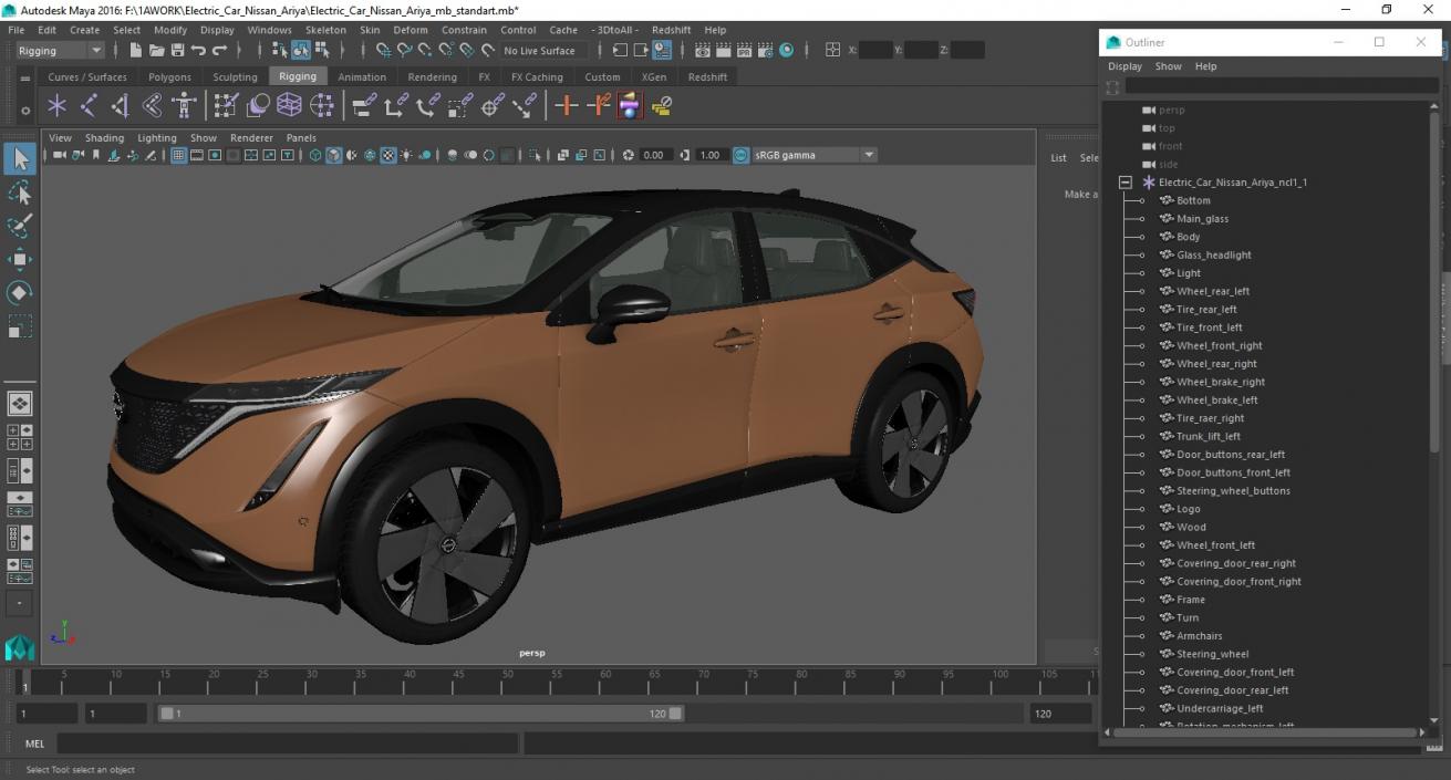 3D model Electric Car Nissan Ariya