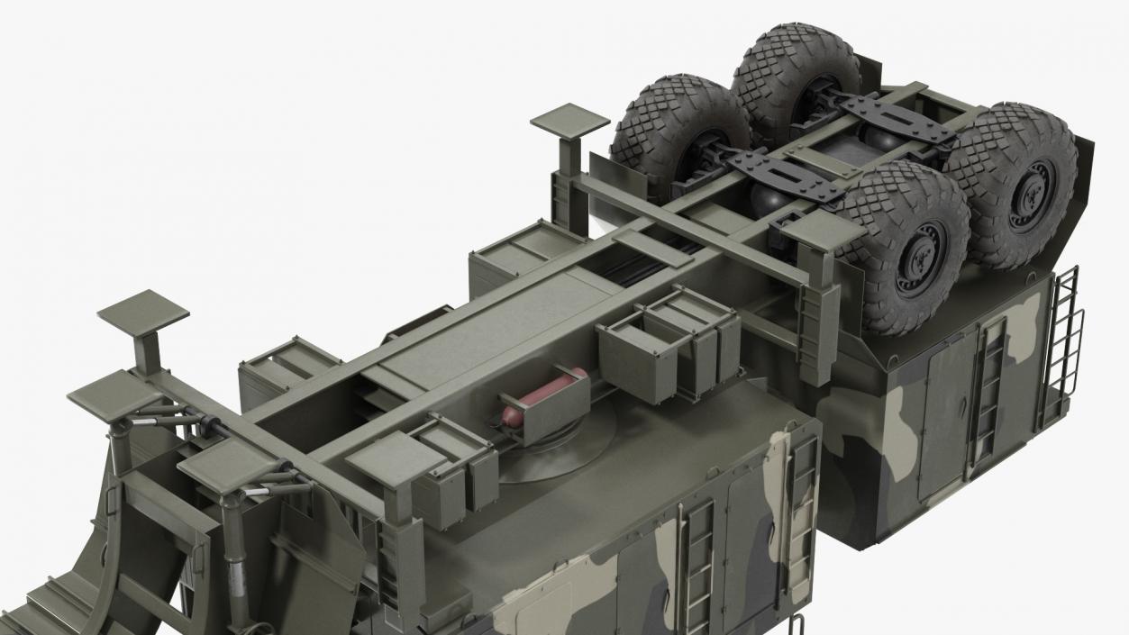 Phased Array Aquisition Radar 64N6 Camouflage Rigged 3D