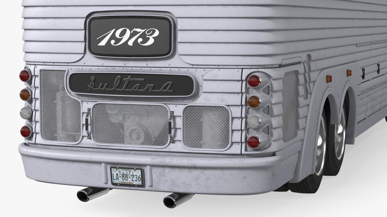 Sultana 1973 Bus Simple Interior 3D