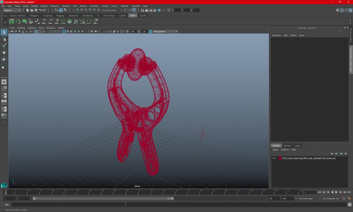 3D model LCD Screen Opening Pliers