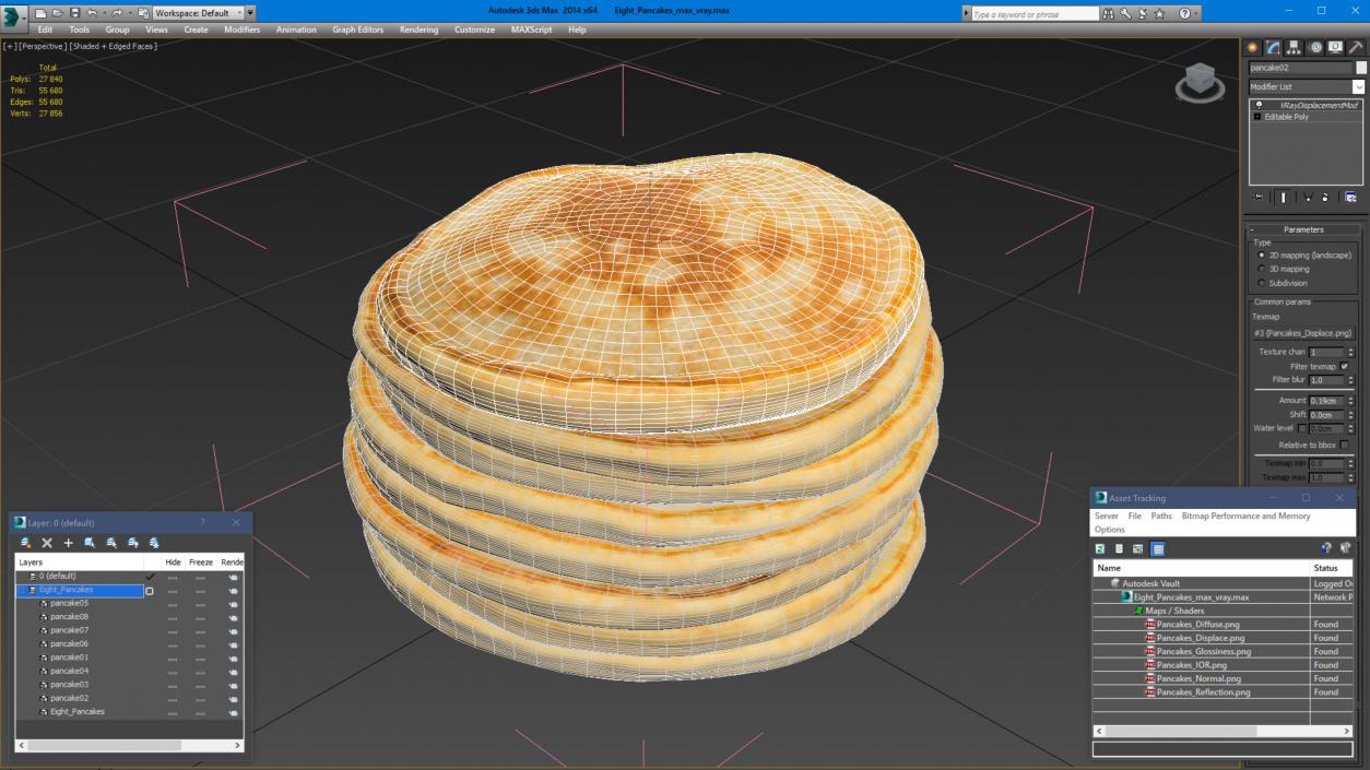 Eight Pancakes 3D model