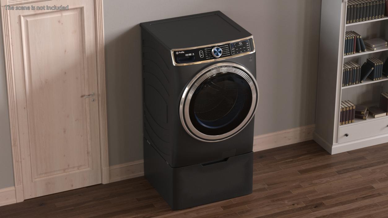 Profile Washing Machine Black 3D model