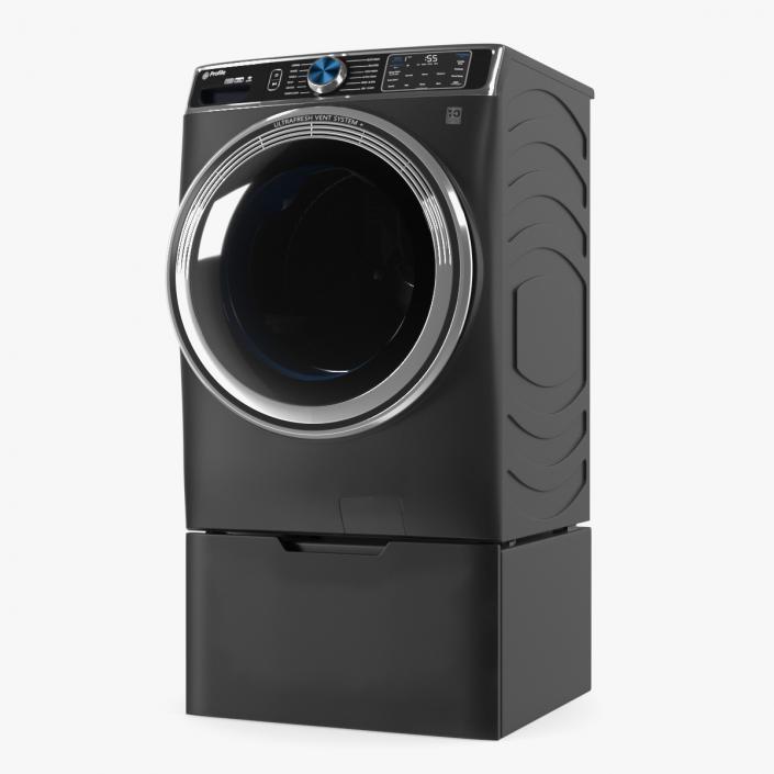 Profile Washing Machine Black 3D model