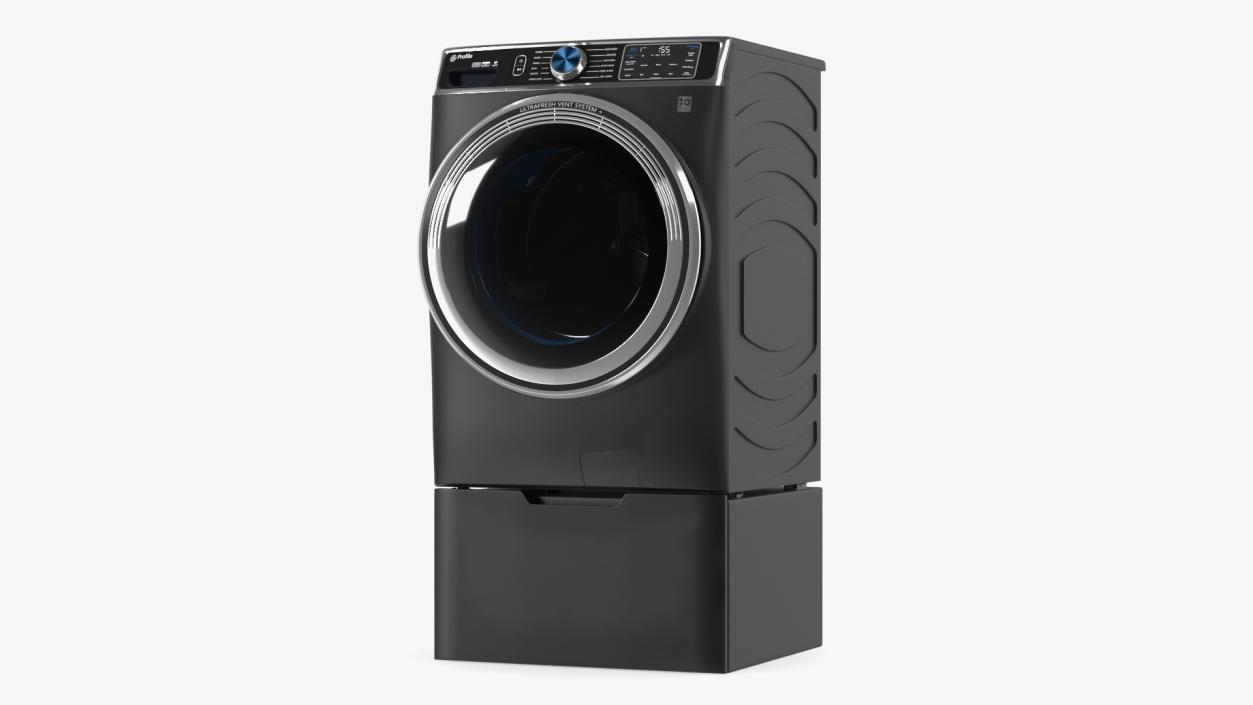 Profile Washing Machine Black 3D model