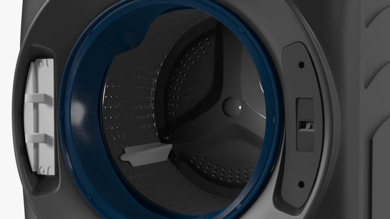 Profile Washing Machine Black 3D model