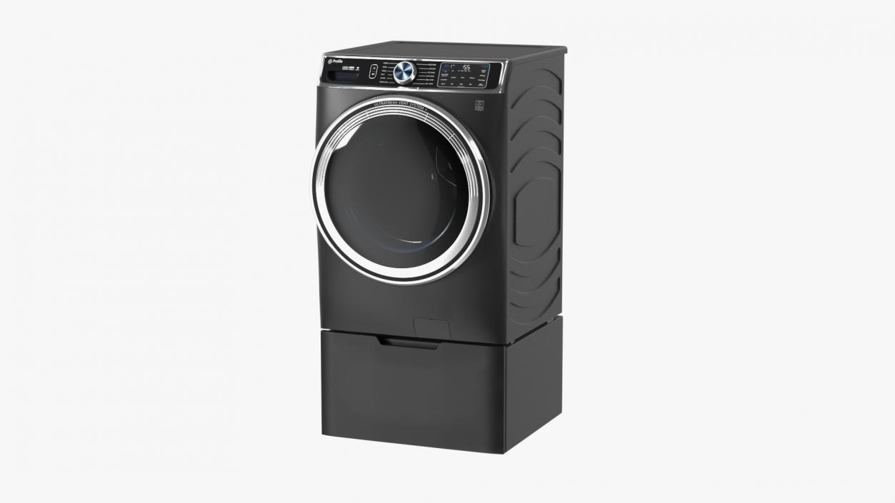 Profile Washing Machine Black 3D model