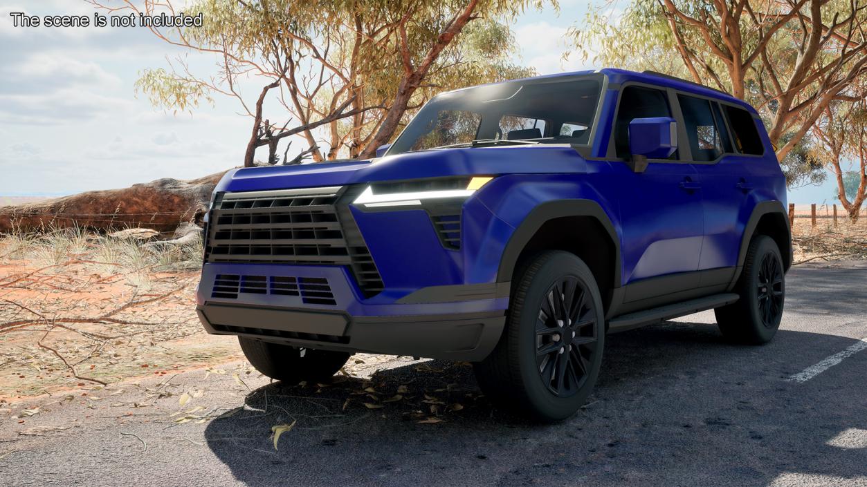 Luxury Off-Road SUV Blue 3D model