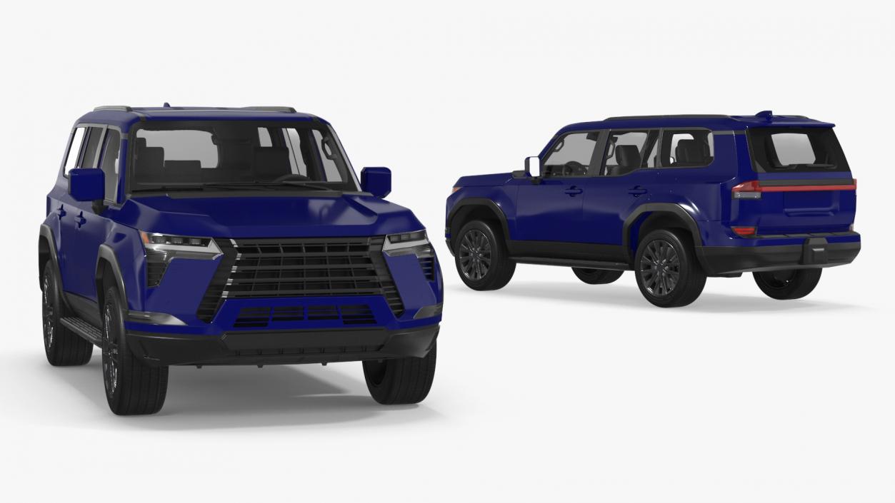 Luxury Off-Road SUV Blue 3D model