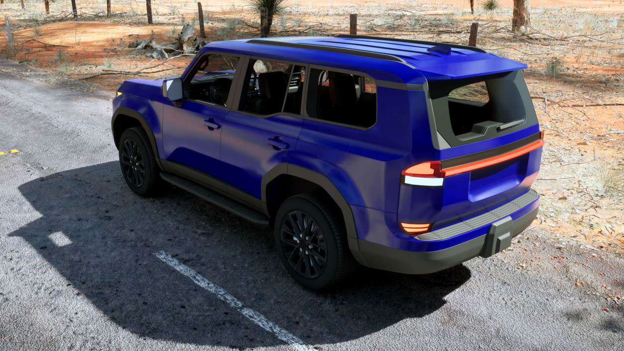 Luxury Off-Road SUV Blue 3D model