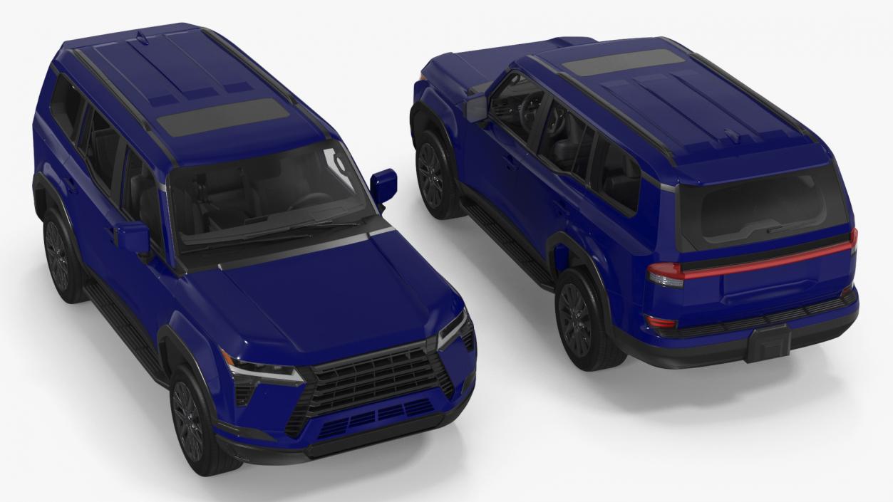 Luxury Off-Road SUV Blue 3D model