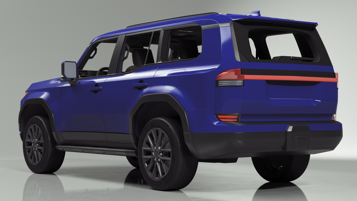 Luxury Off-Road SUV Blue 3D model