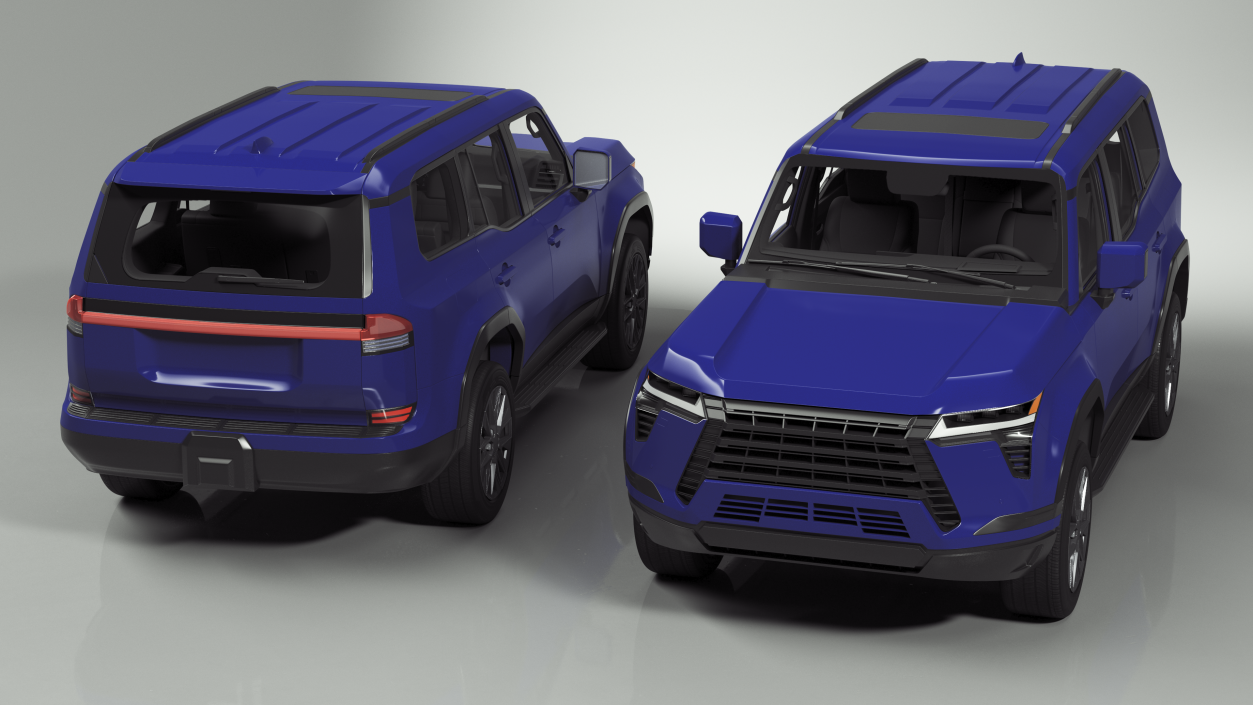 Luxury Off-Road SUV Blue 3D model