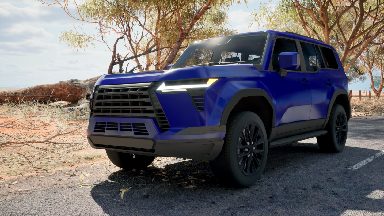 Luxury Off-Road SUV Blue 3D model