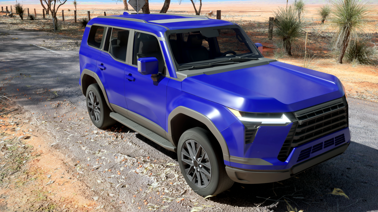 Luxury Off-Road SUV Blue 3D model