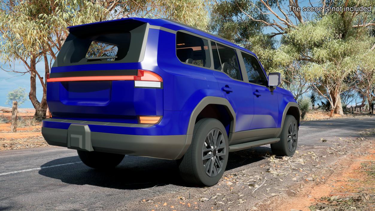 Luxury Off-Road SUV Blue 3D model