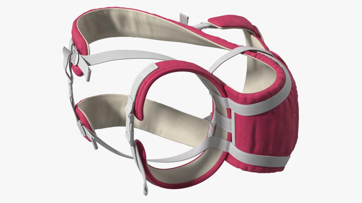 3D model Baby Carrier Pink Straight Position