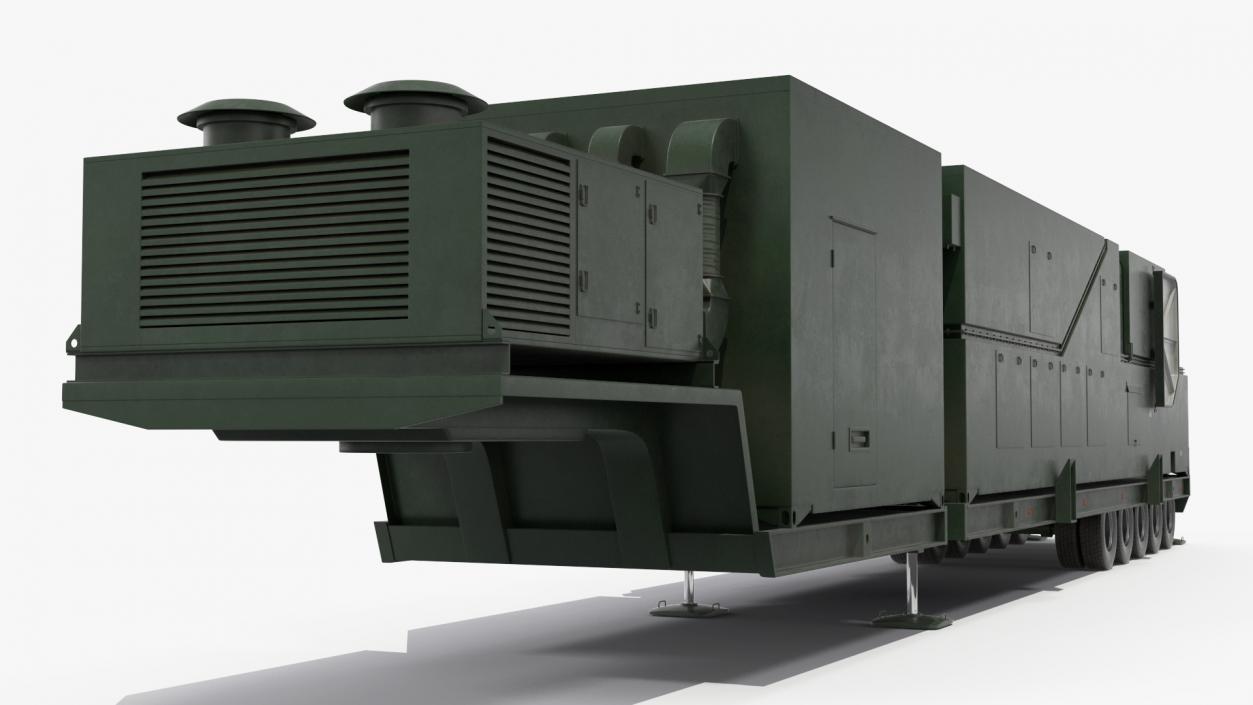 Peresvet Smart Weapon Laser Complex Rigged 3D