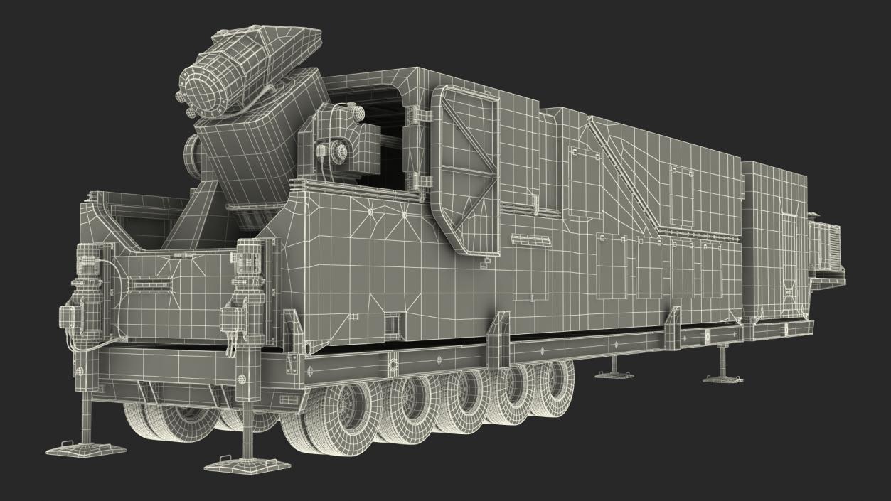 Peresvet Smart Weapon Laser Complex Rigged 3D