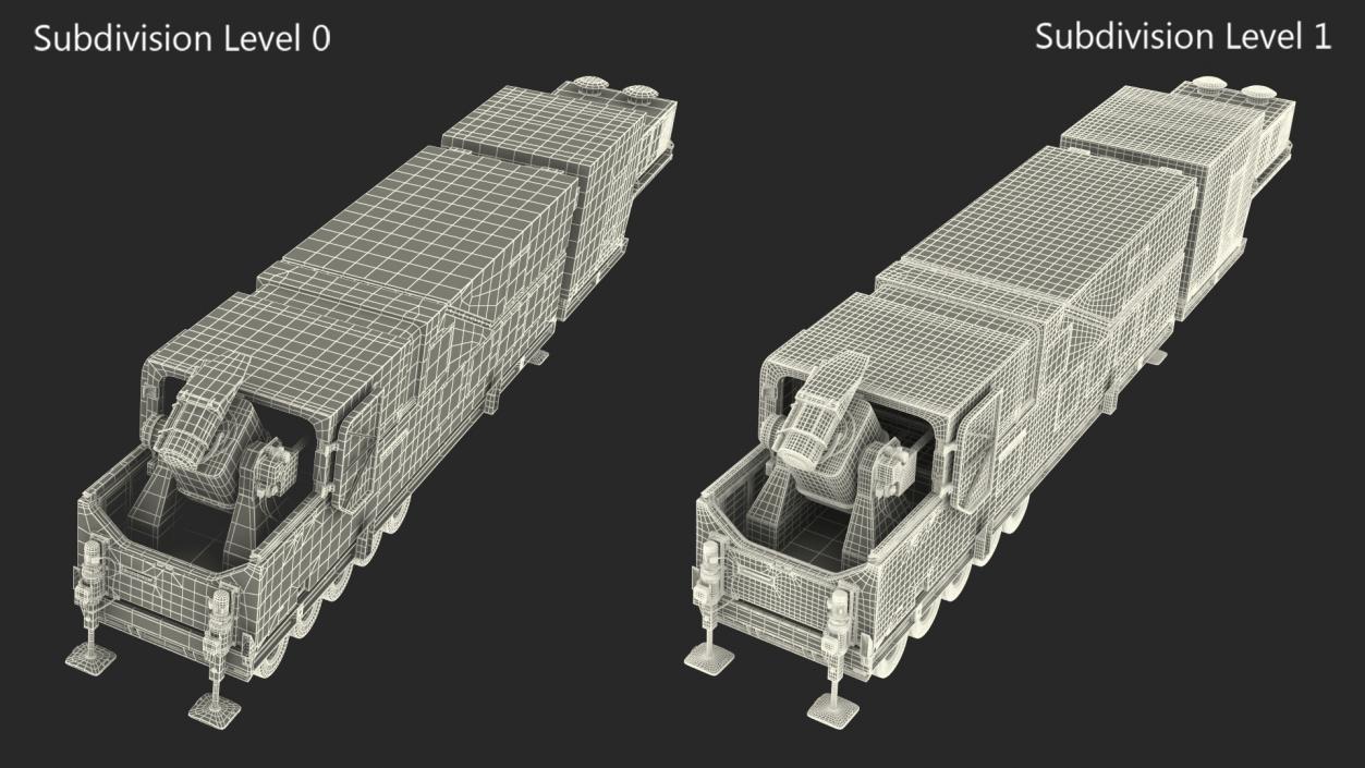 Peresvet Smart Weapon Laser Complex Rigged 3D