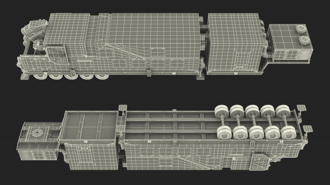 Peresvet Smart Weapon Laser Complex Rigged 3D