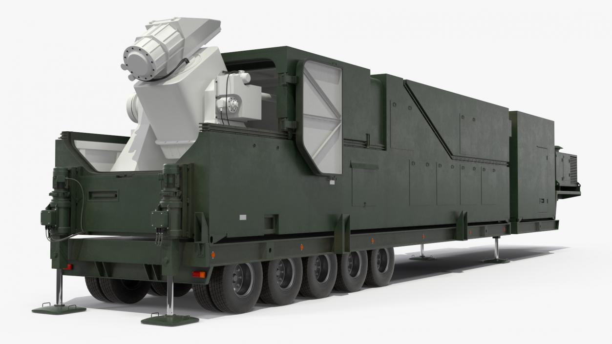 Peresvet Smart Weapon Laser Complex Rigged 3D