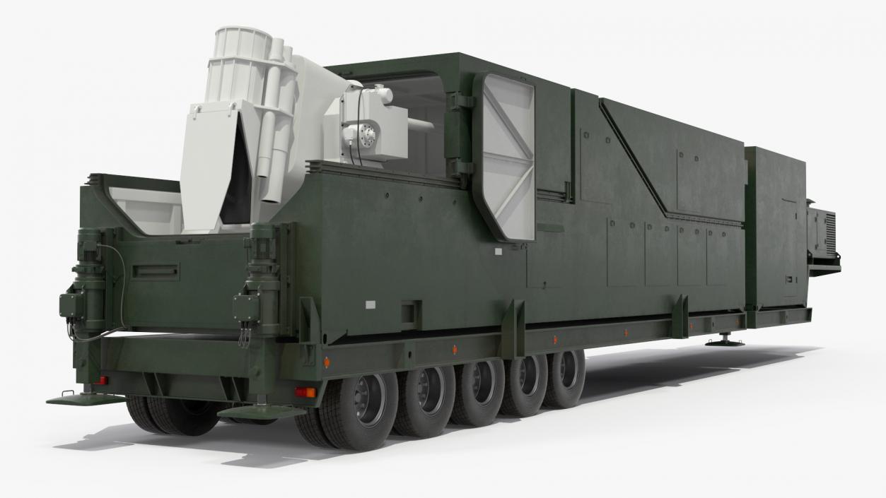 Peresvet Smart Weapon Laser Complex Rigged 3D