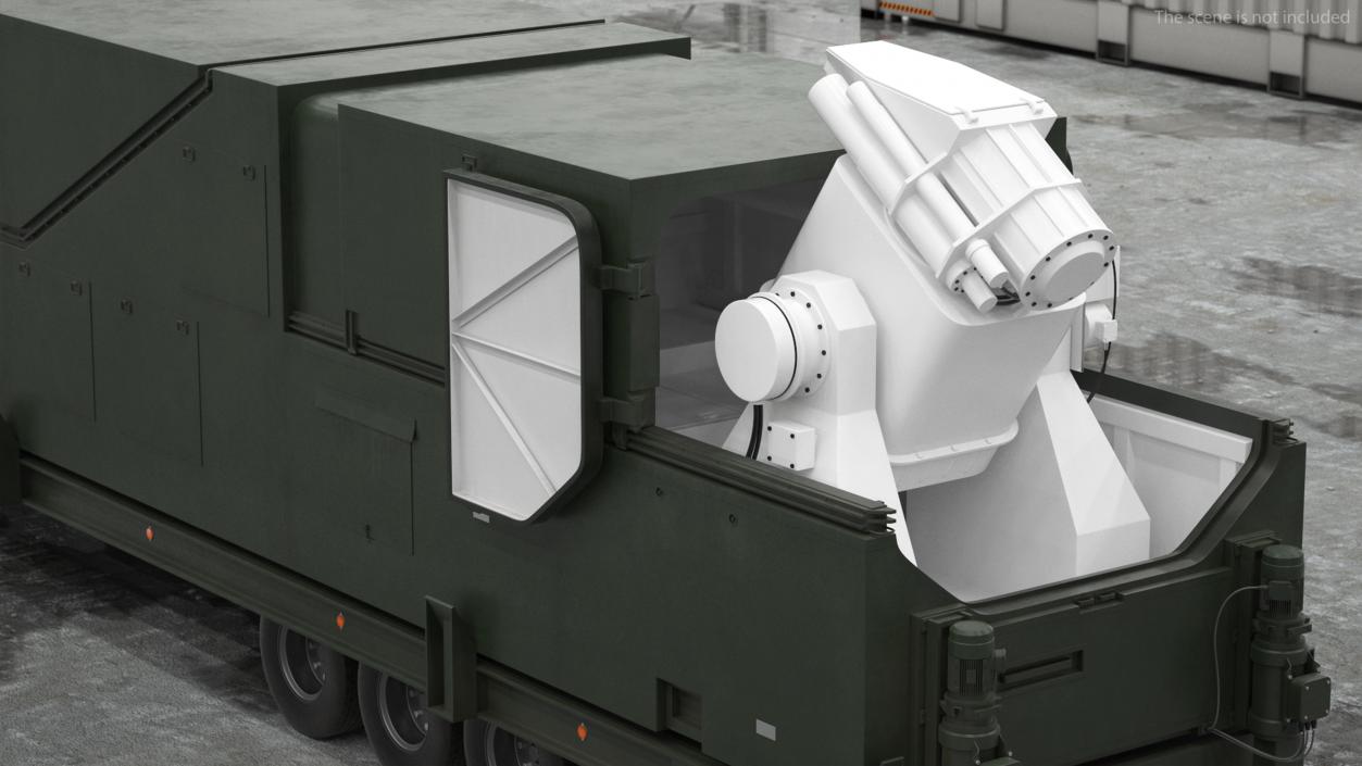 Peresvet Smart Weapon Laser Complex Rigged 3D