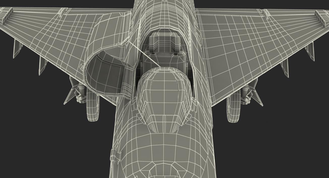 MiG-21 Egyptian Air Force Rigged 3D