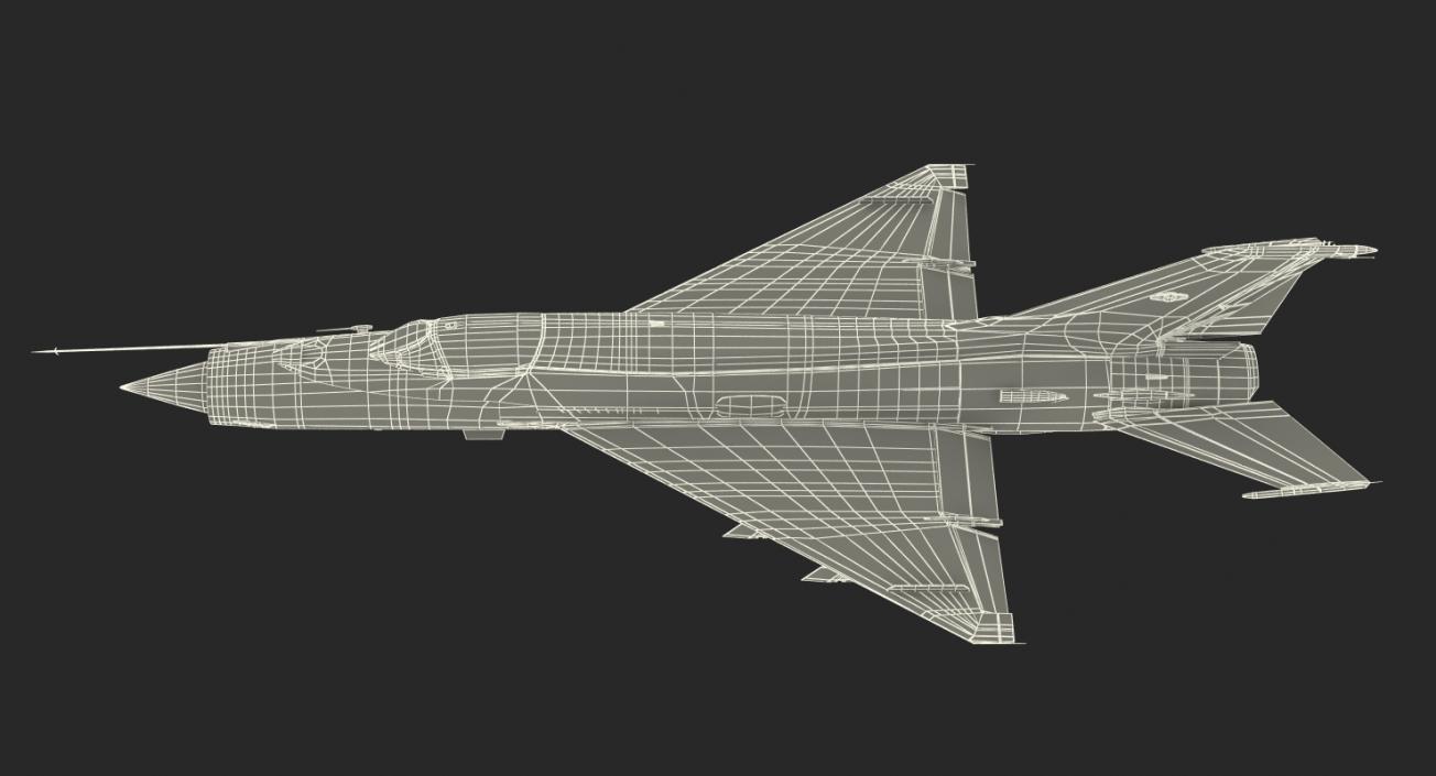 MiG-21 Egyptian Air Force Rigged 3D