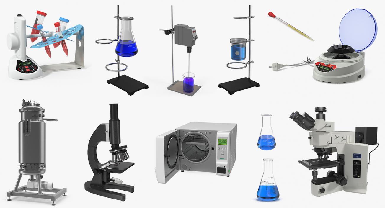 Lab Equipment Collection 3D model