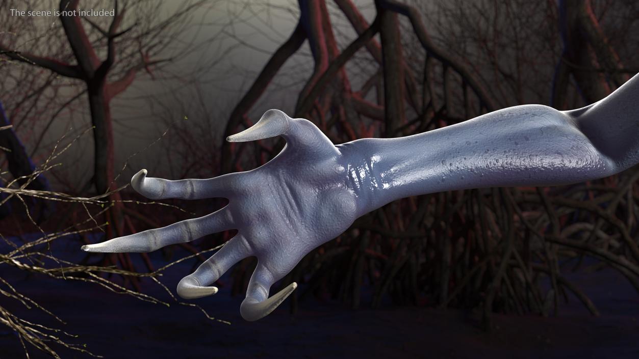 3D Scary Creature Arm model