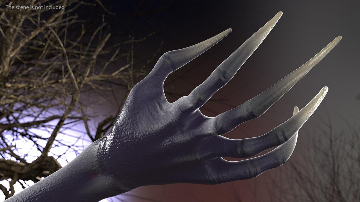 3D Scary Creature Arm model