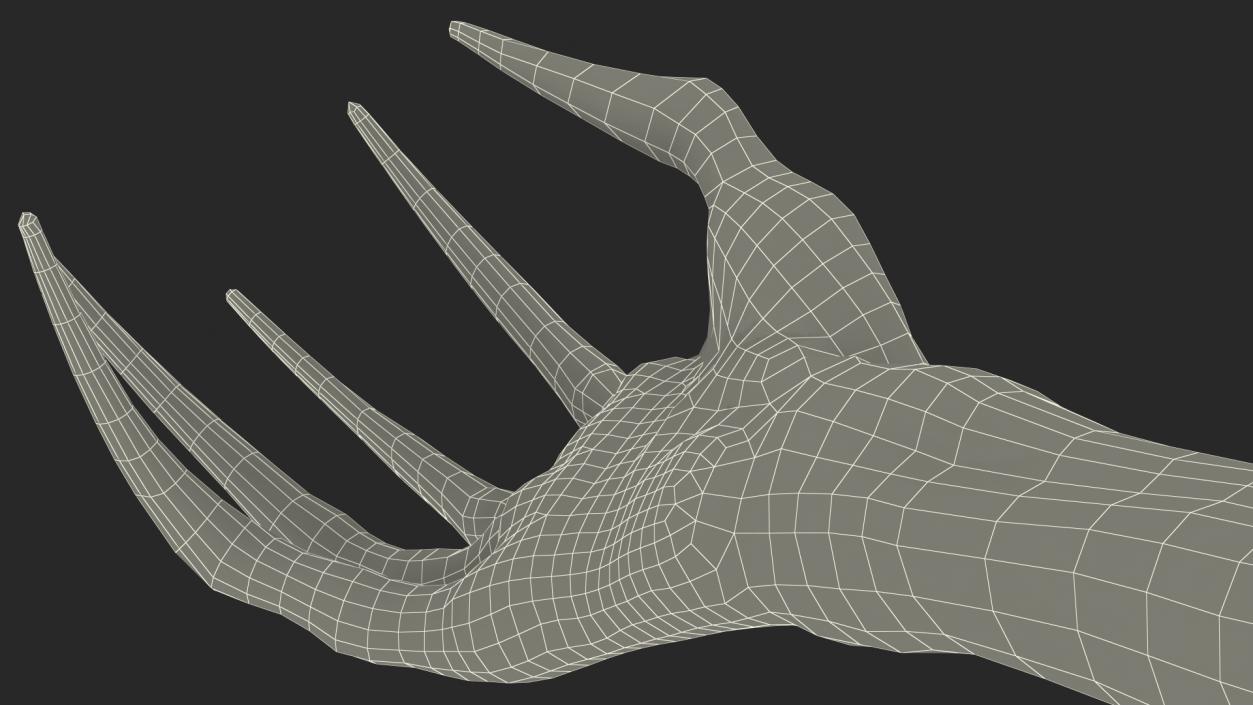 3D Scary Creature Arm model