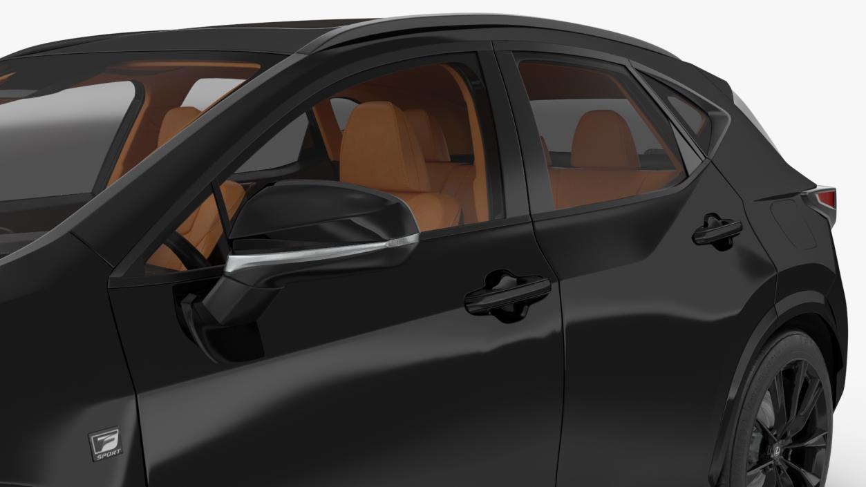 2024 Lexus NX Black Simple Interior Rigged 3D