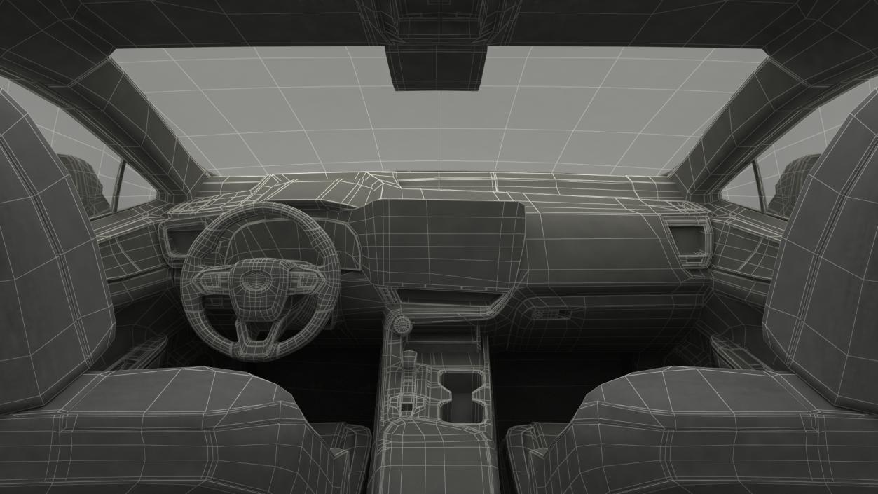 2024 Lexus NX Black Simple Interior Rigged 3D