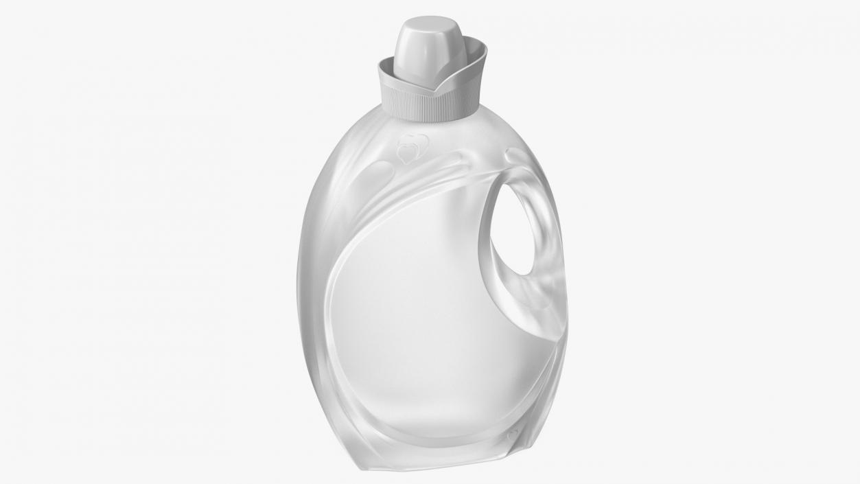 Transparent Plastic Bottle Empty 3D