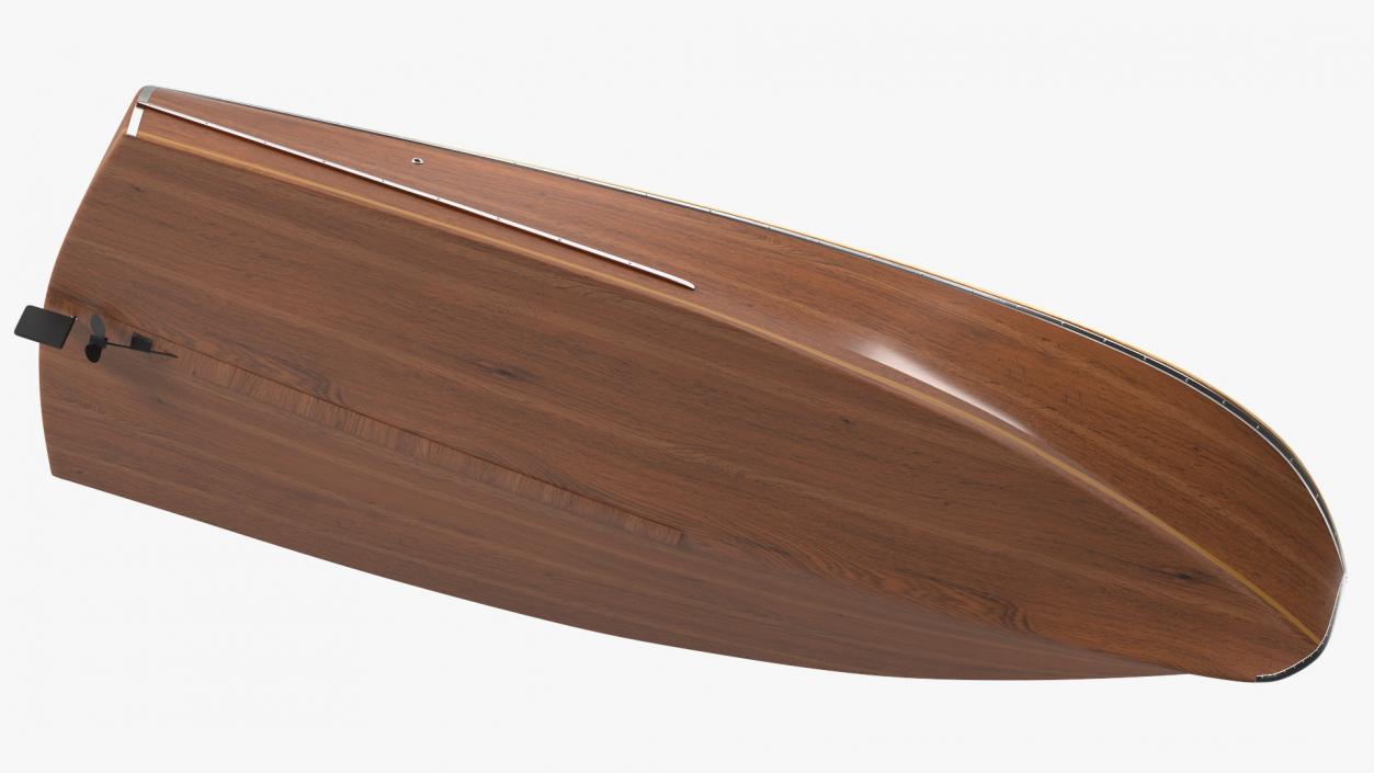 Classic Sport Boat Light Wood 3D model