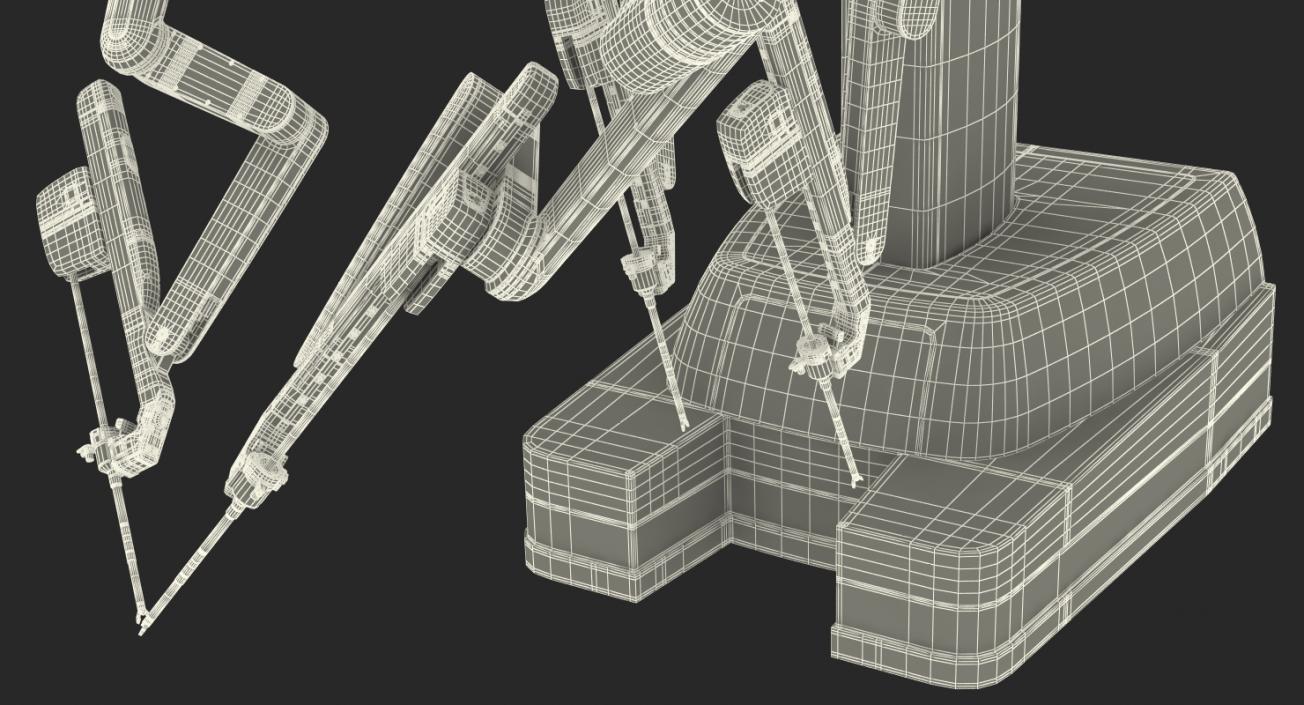 3D model Surgical Robotic System da Vinci SI