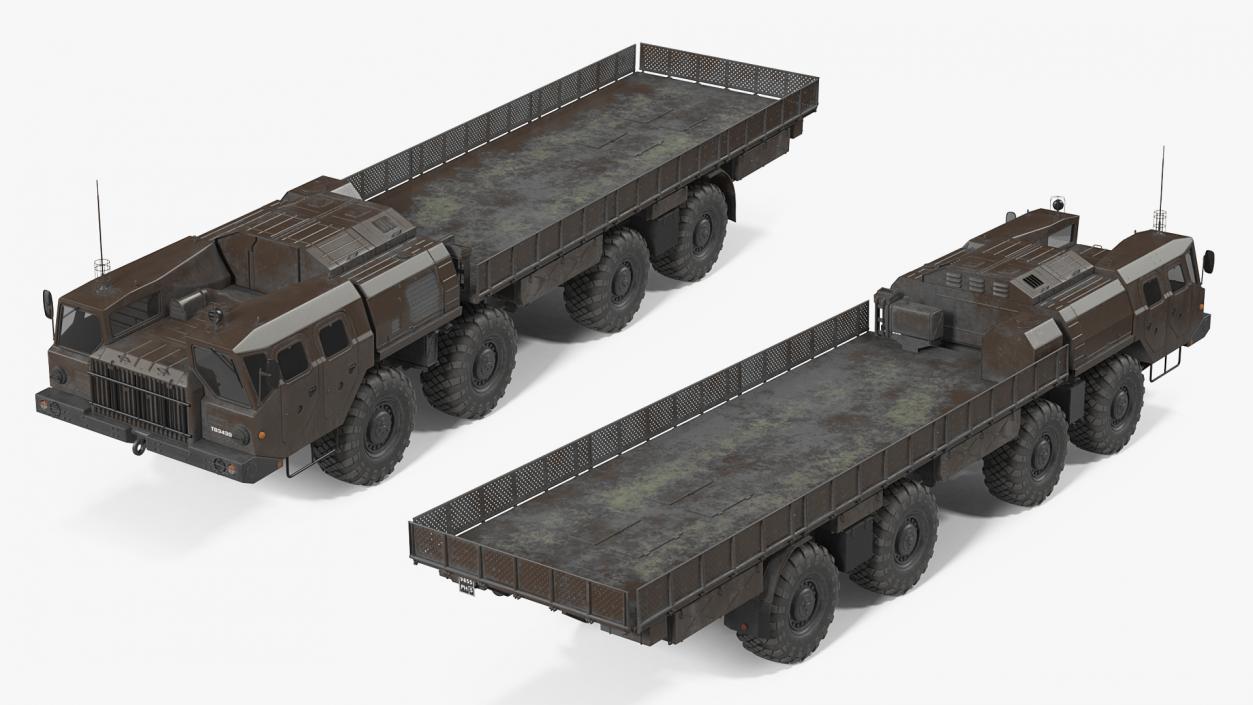 3D MAZ 7310 Offroad 8x8 Transport Vehicle model