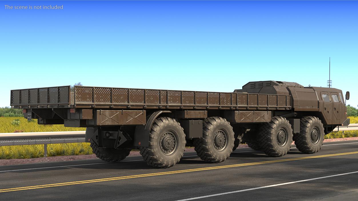 3D MAZ 7310 Offroad 8x8 Transport Vehicle model