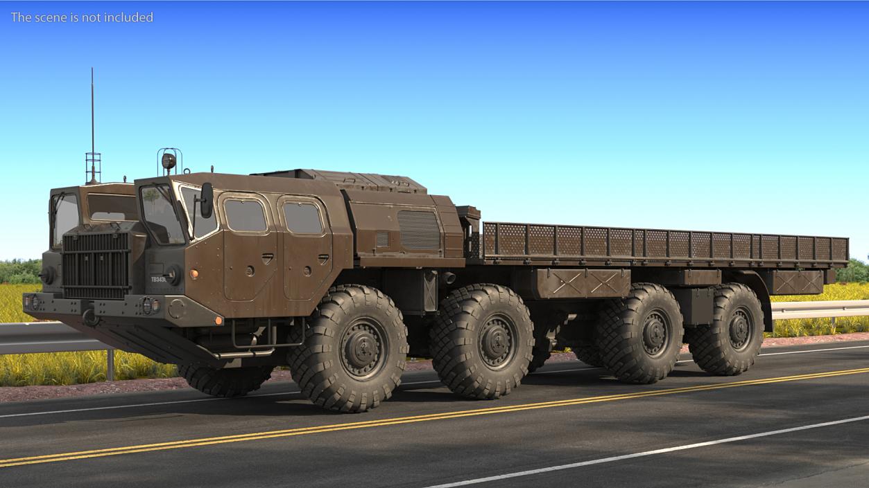 3D MAZ 7310 Offroad 8x8 Transport Vehicle model