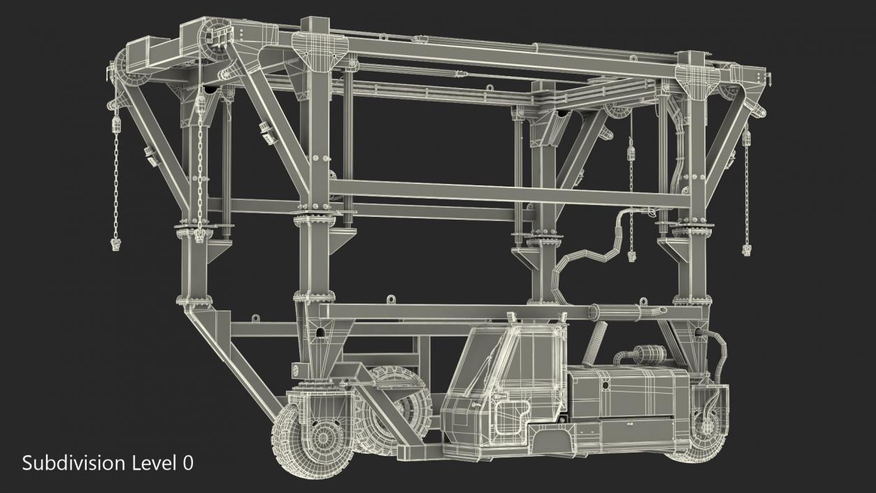 Straddle Carrier Generic 3D model