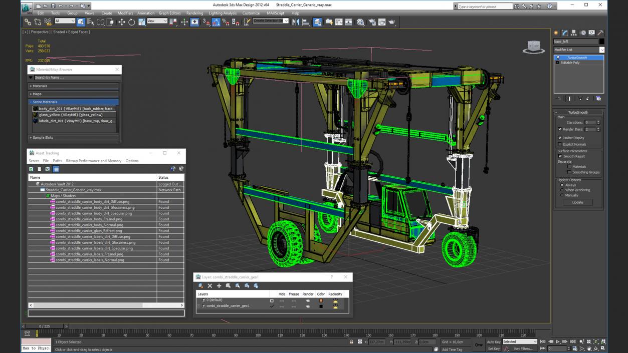 Straddle Carrier Generic 3D model