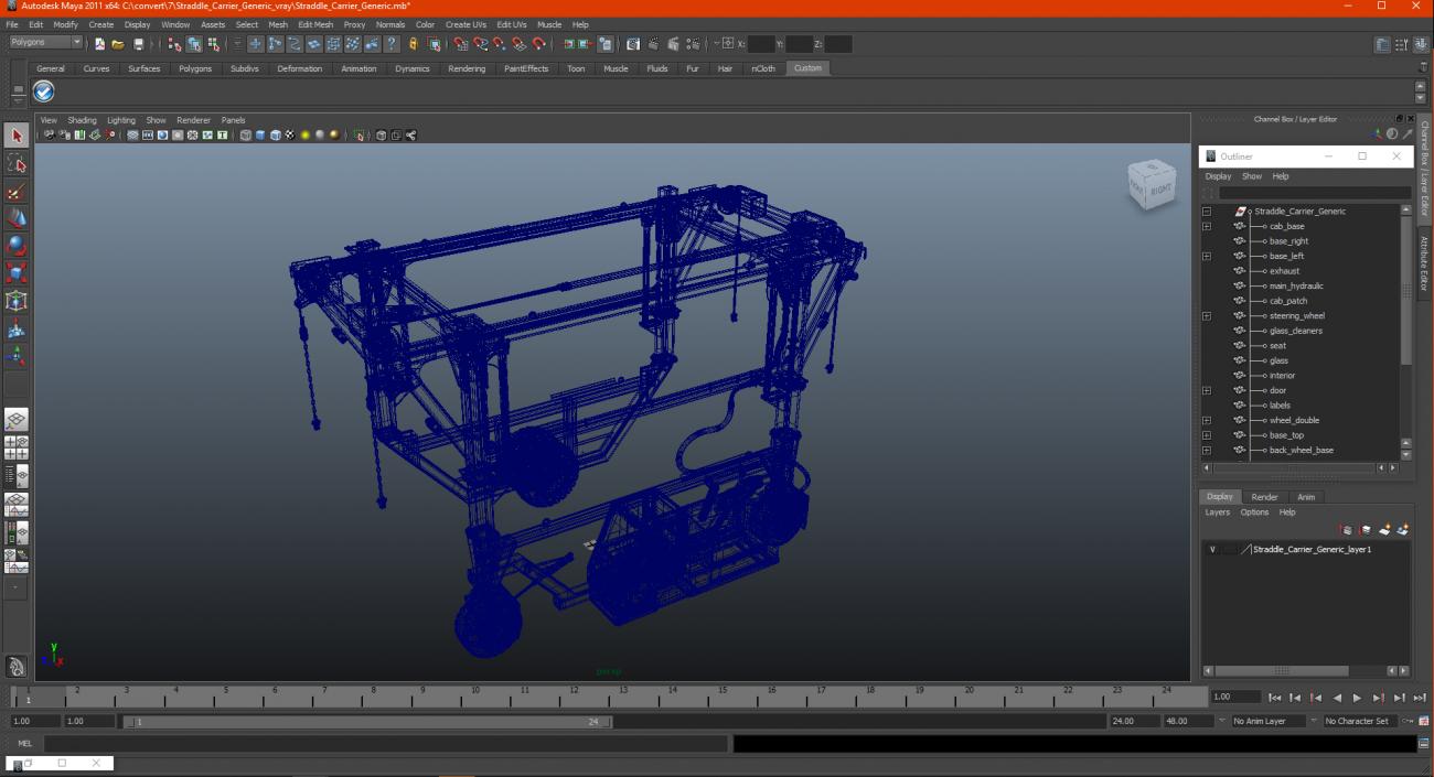 Straddle Carrier Generic 3D model