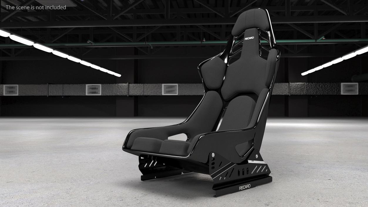 RECARO Podium CF Black Racing Seat 3D model