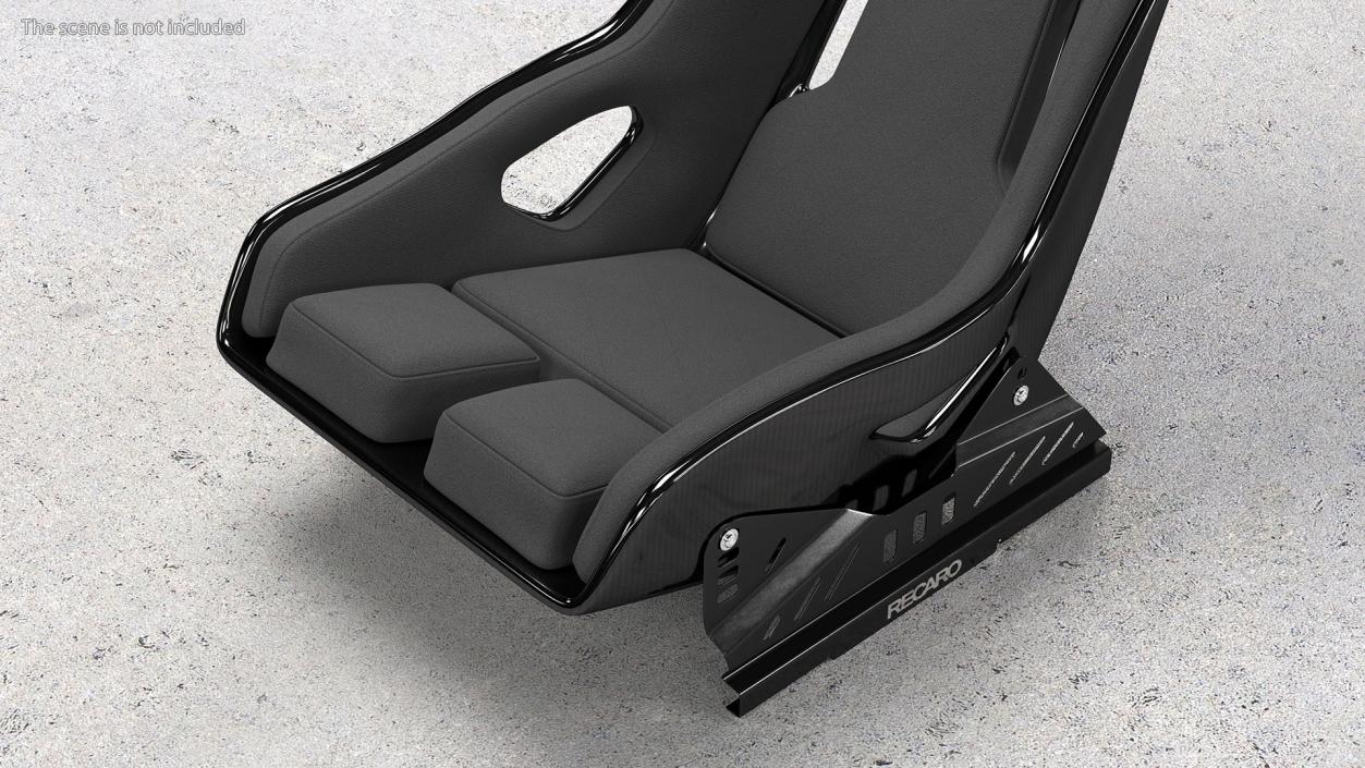 RECARO Podium CF Black Racing Seat 3D model