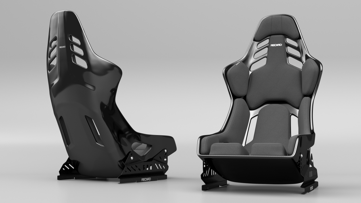 RECARO Podium CF Black Racing Seat 3D model