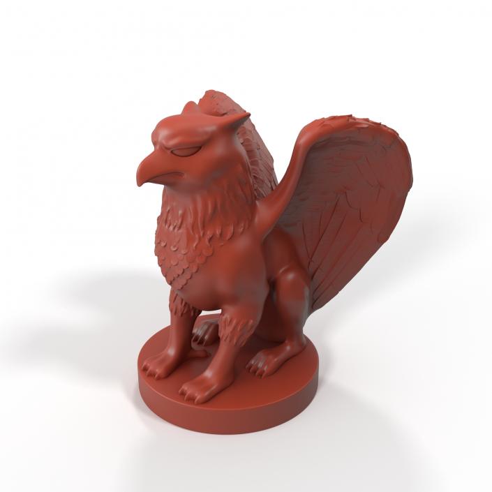 Griffin Statue Bronze for 3D Print 3D model