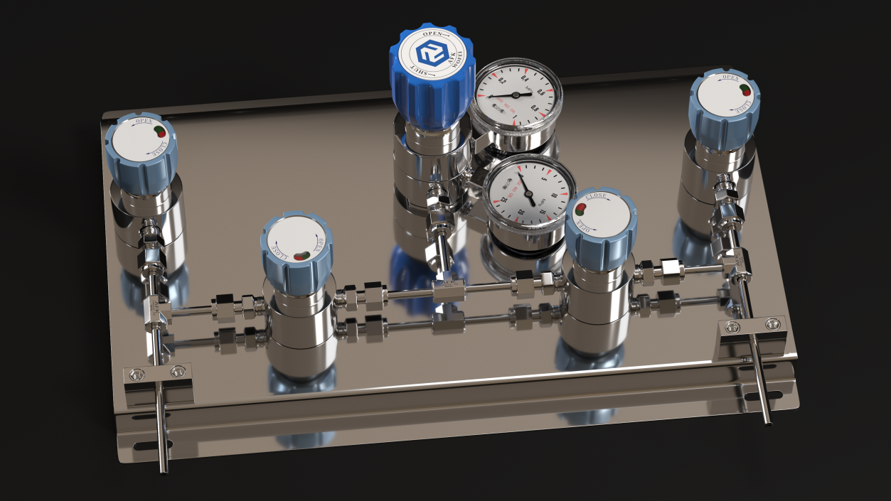 3D AFK Lab Industrial Gas Control Panel