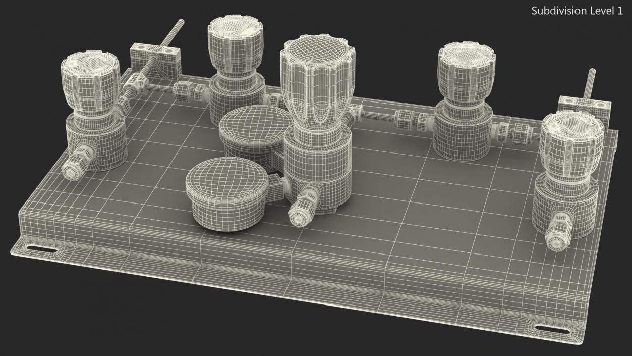 3D AFK Lab Industrial Gas Control Panel